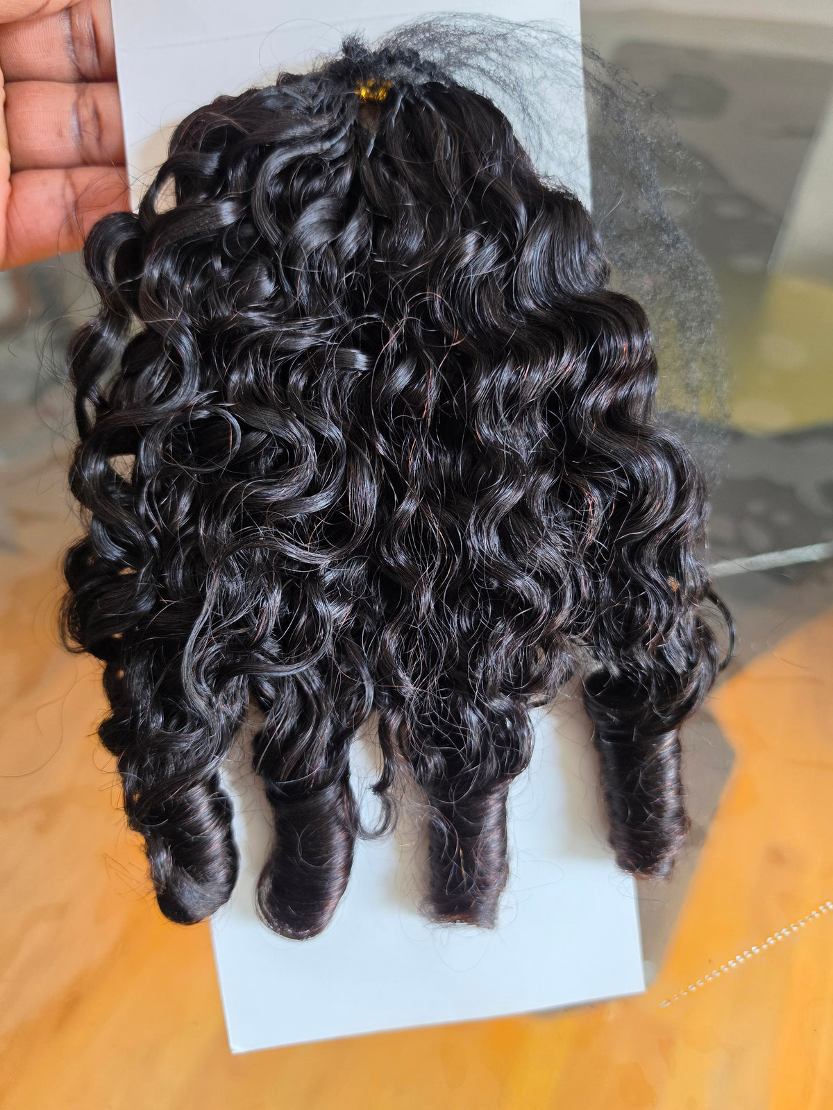 Burmese Crochet Human Hair – Natural Black Deep Wave