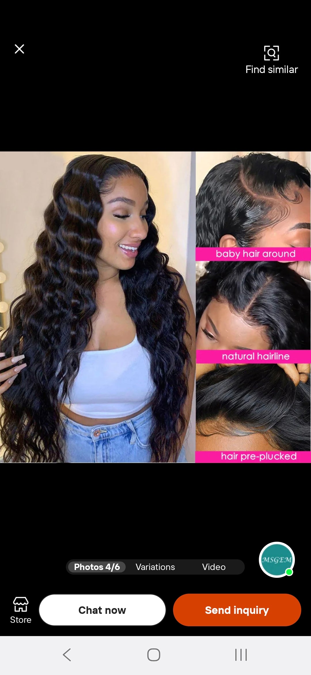Body Wave Wig Transparent  Lace – 180% Density