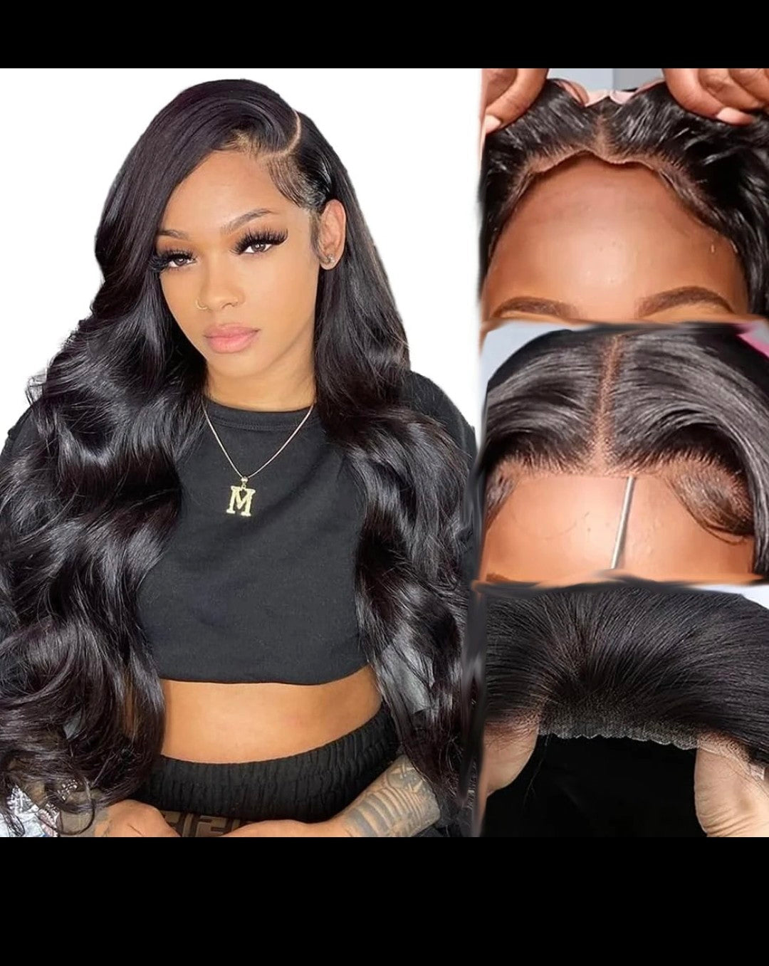 Body Wave Wig Transparent  Lace – 180% Density