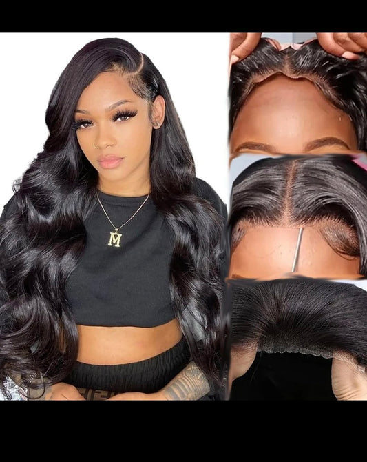 Body Wave Wig Transparent  Lace – 180% Density