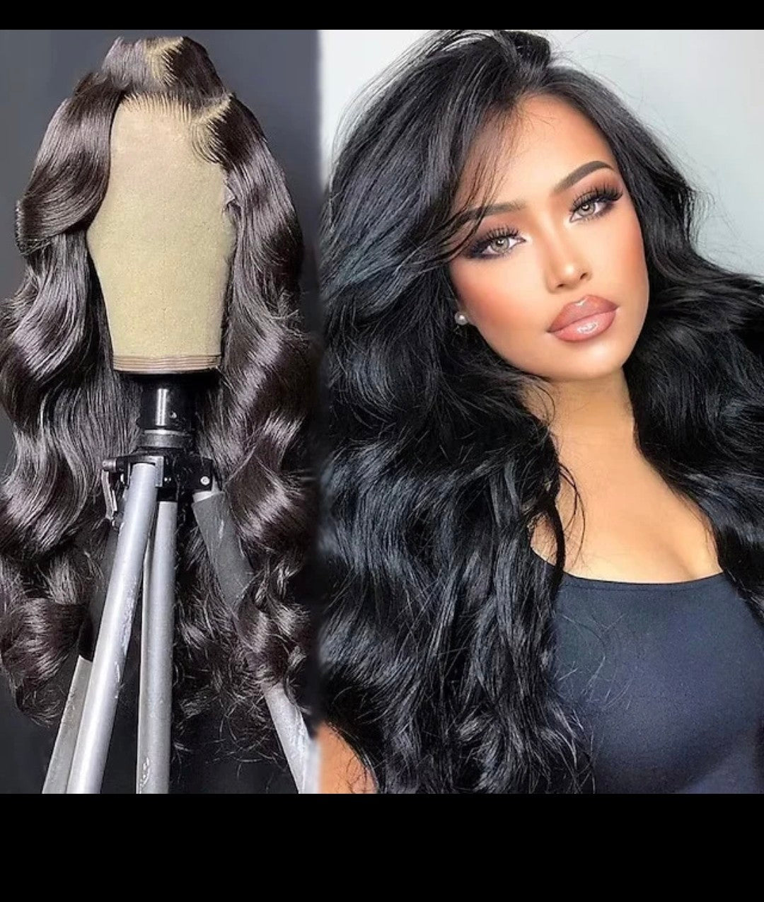 Body Wave Wig Transparent  Lace – 180% Density
